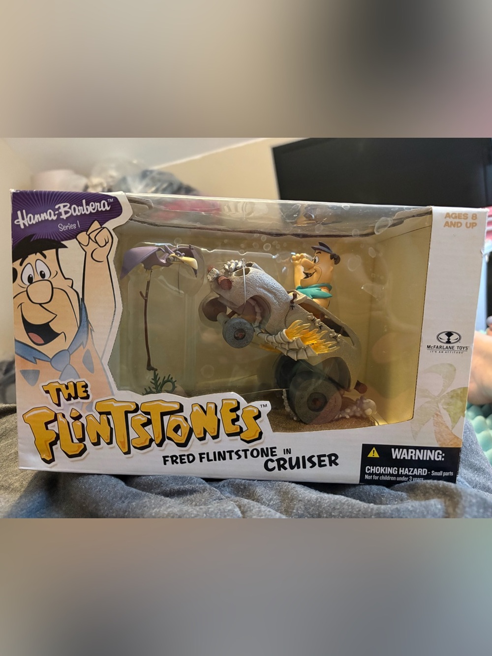 McFarlane Hanna Barberra Series 4 The Flintstones Fred Flintstone In Cruiser